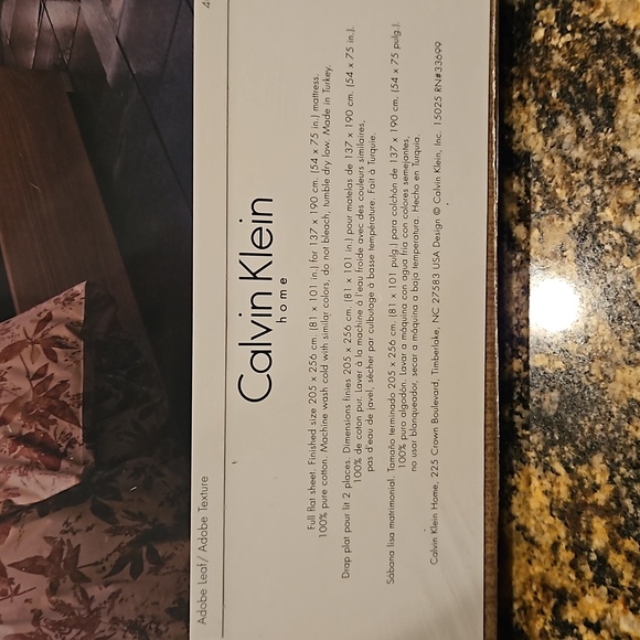 Calvin Klein Home *RARE* The Khaki Collection Full Size Flat Sheet NEW - Picture 5 of 6
